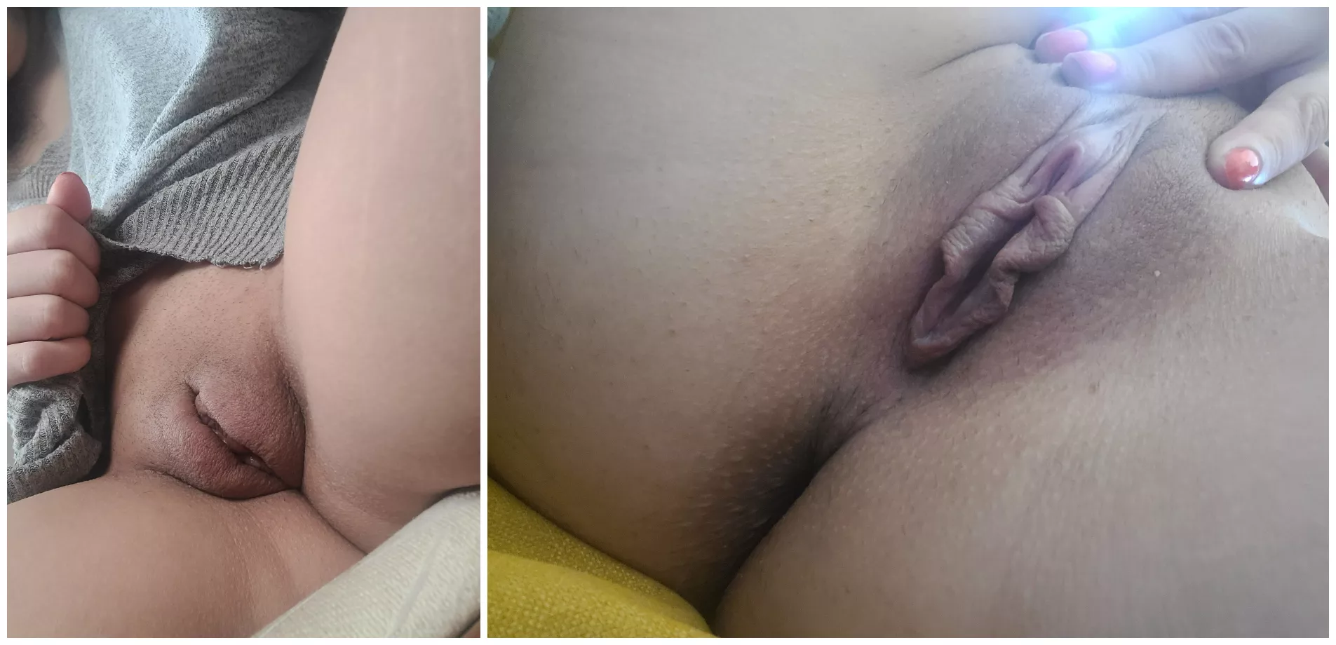 Before and after touching myself a bit. posted by -Zoe