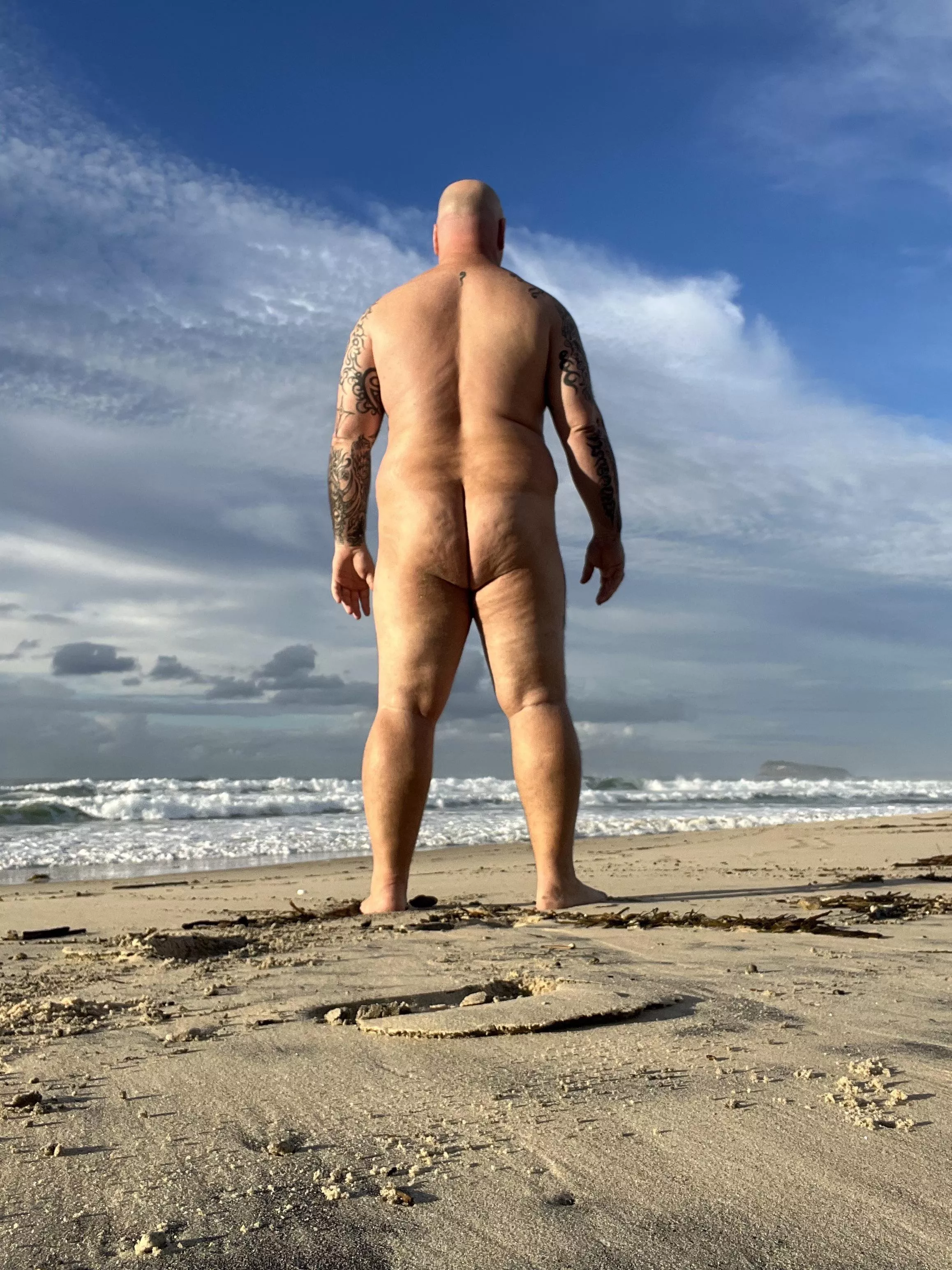 Being a majestic beast, hanging out on a nude beach during my recent road trip. posted by withinskin