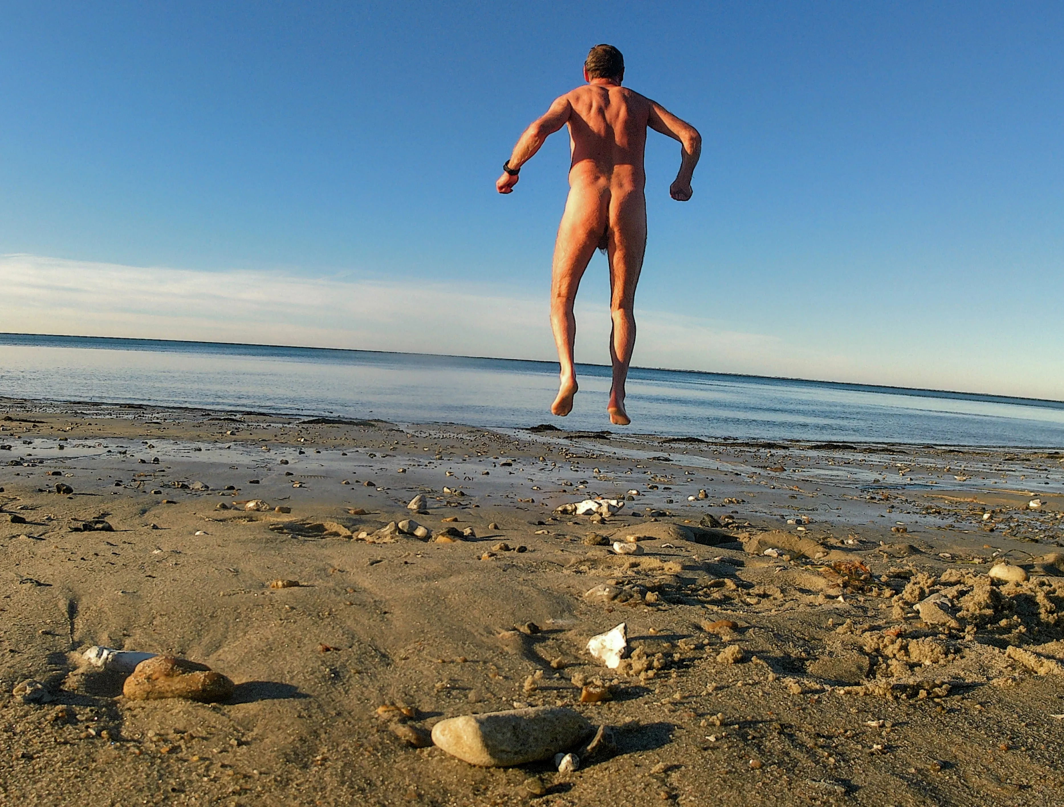Being free and having fun are the reasons to be naked at the beach, don't you think? posted by Temporary-Ad4509