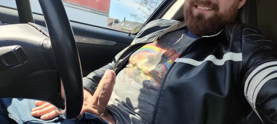 Being naughty in my car, would you wanna catch me? by HungNordic