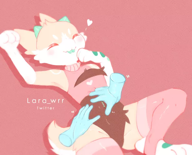 Belly rubs 💕🌱 [Art by me, Lara_wrr on 🐦] by Lara_wrr