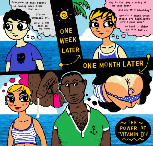 Beta's Vacation (a dumb little MS Paint comic) by zoes_sweetest_secret