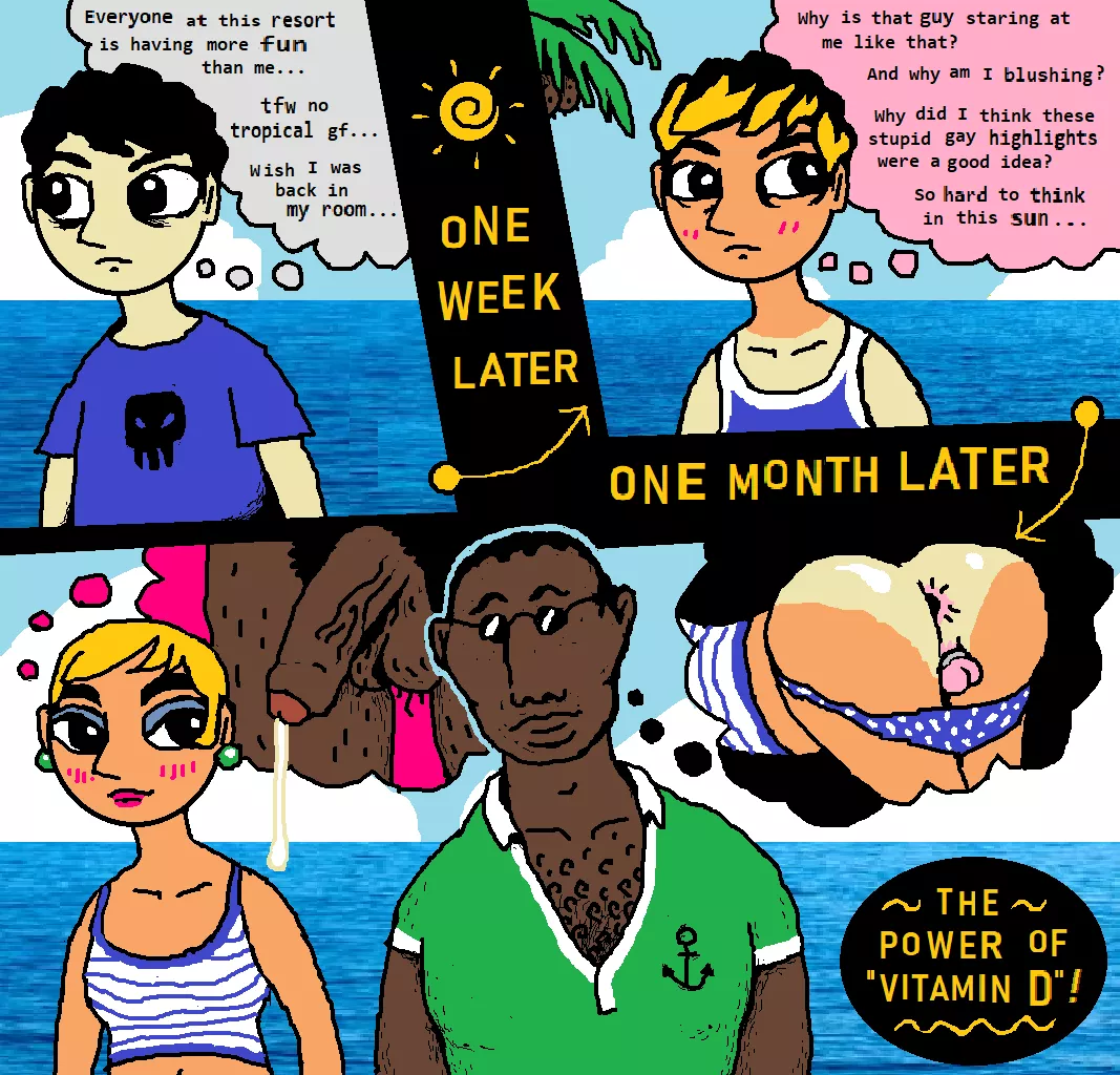 Beta's Vacation (a dumb little MS Paint comic) posted by zoes_sweetest_secret