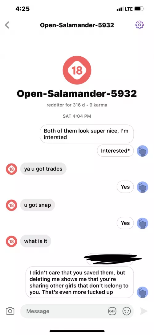 Beware of this guy, made the mistake of not verifying. He saved my photos and then deleted me, I’m sure he’s been saving and sharing others photos to get more. by NoSport8453