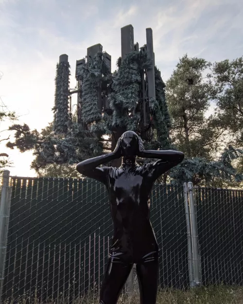 Beware the 5G, or else you may end up encased in latex like me! by latexcite-me