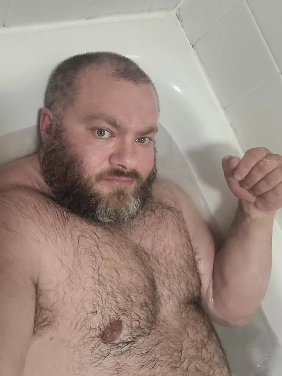 Big bear having a bath posted by strongdickie