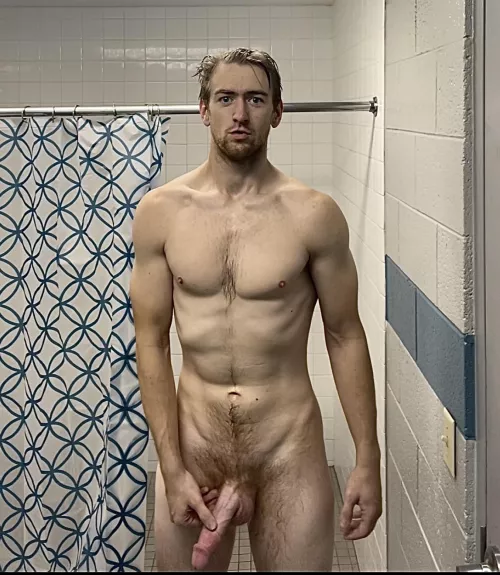 Big confused drunk leaves shower grabbing penis on St Patrick’s Day. by essential2life