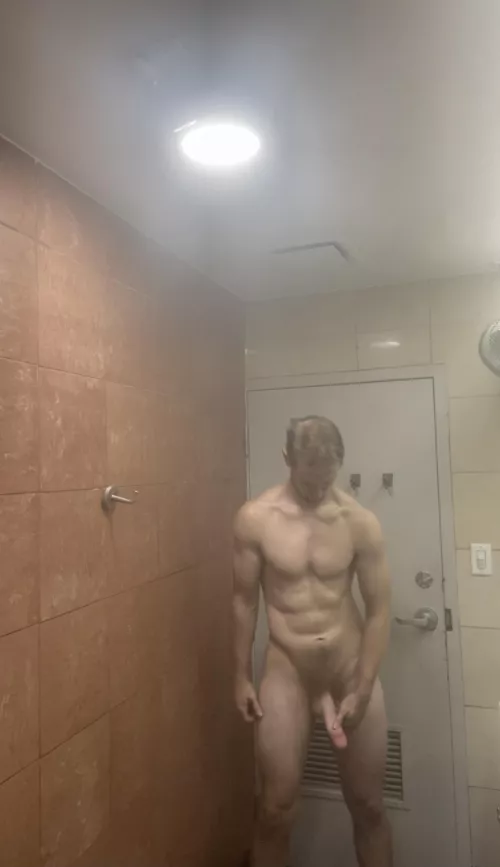 Big Drunk views erection before shower by essential2life