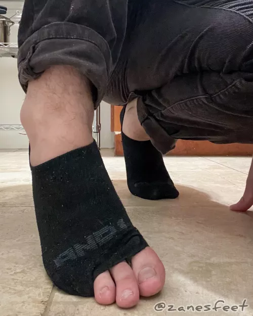 Big feet = ripped socks. Message me to get this stinky pair by Zanes-Feet