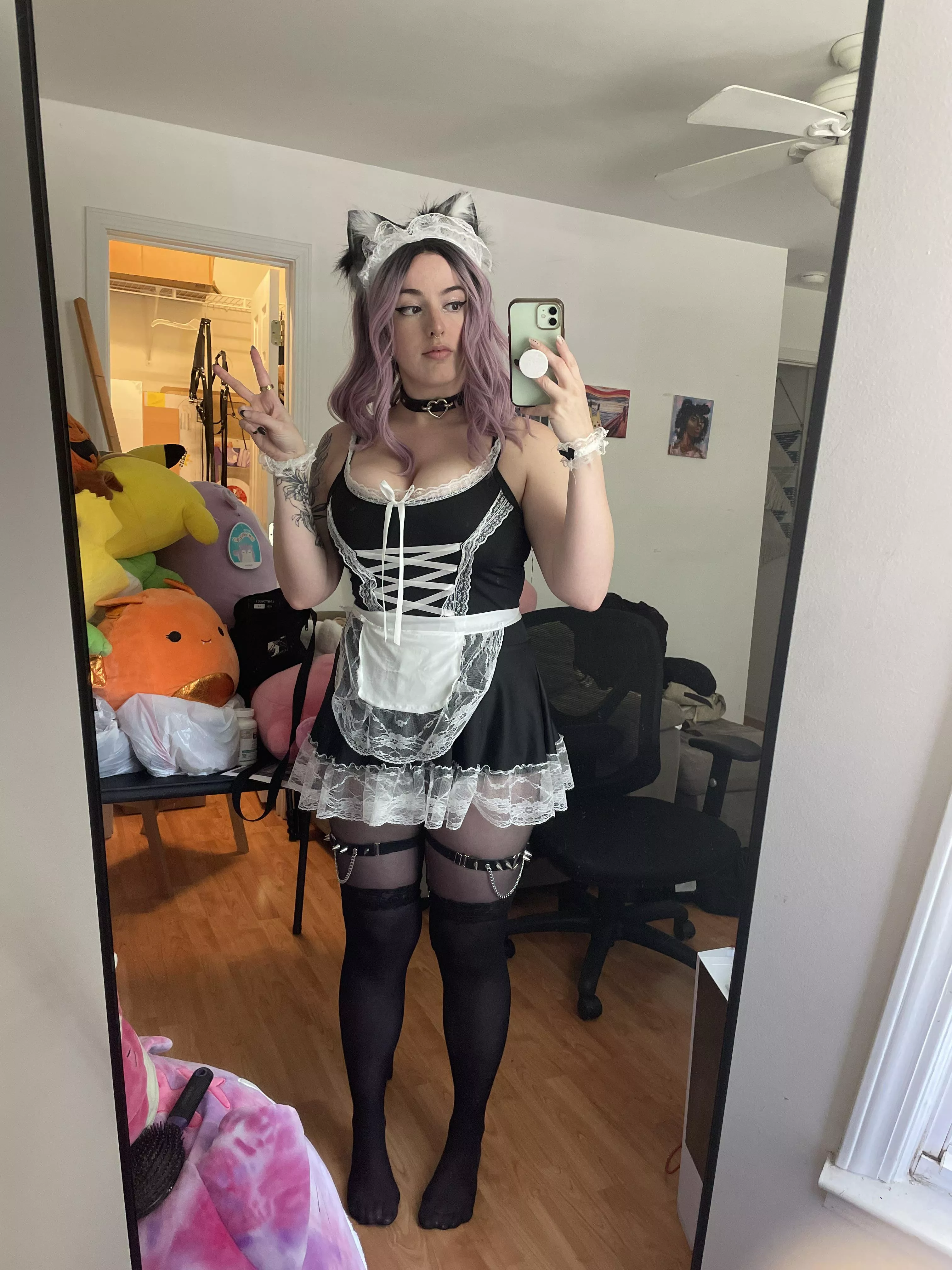 big tiddy cat maid at your service posted by hollinova