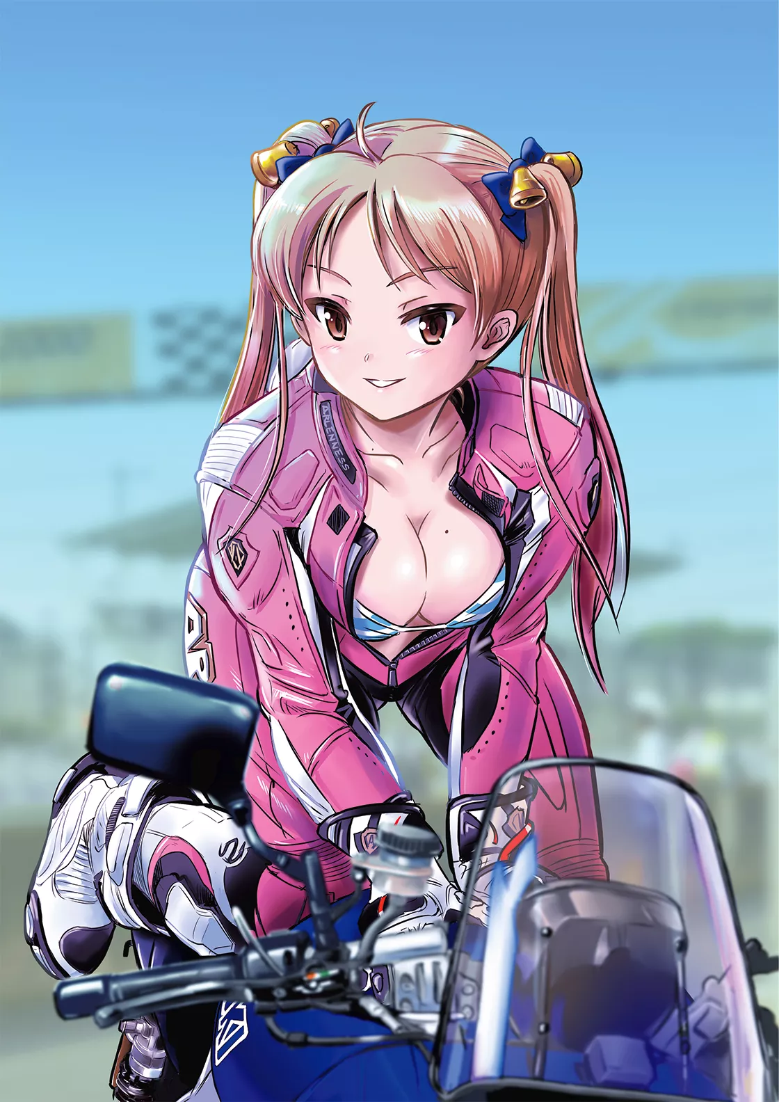 Biker Suzunoki Rin (Sakuma Masanori ) [ Bakuon!!] posted by sequence_string
