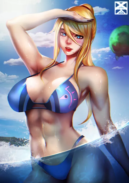 Bikini Samus by tinkancan