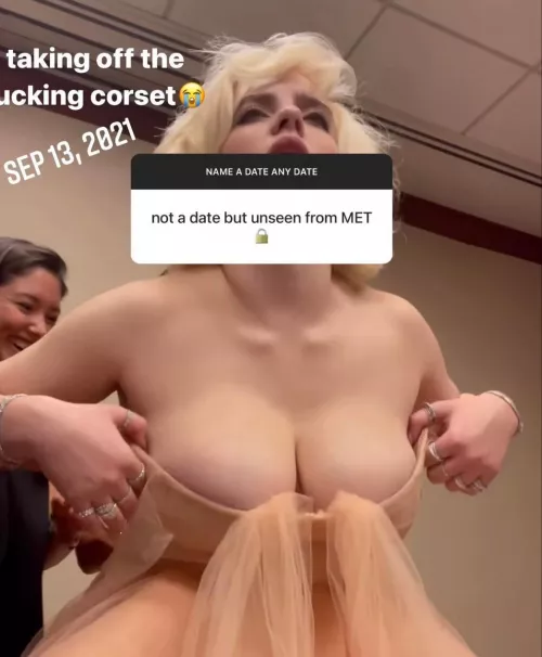 Billie Eilish and her massive tits have me throbbing uncontrollably and grinding against my bed by mr_velvatine227