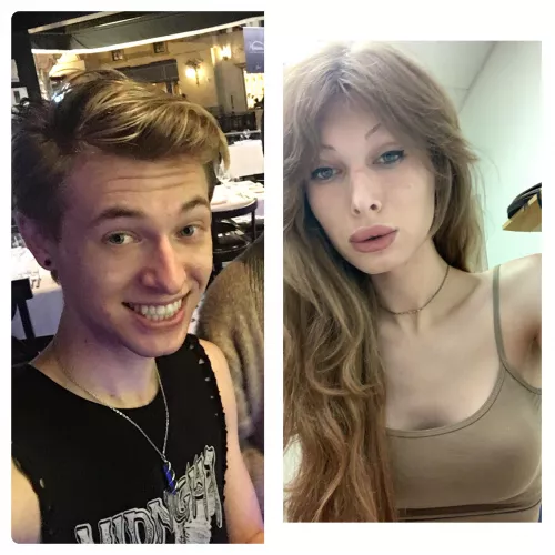 Bimbo progress! 4 yaers difference between photos. by plausiblepumpkins