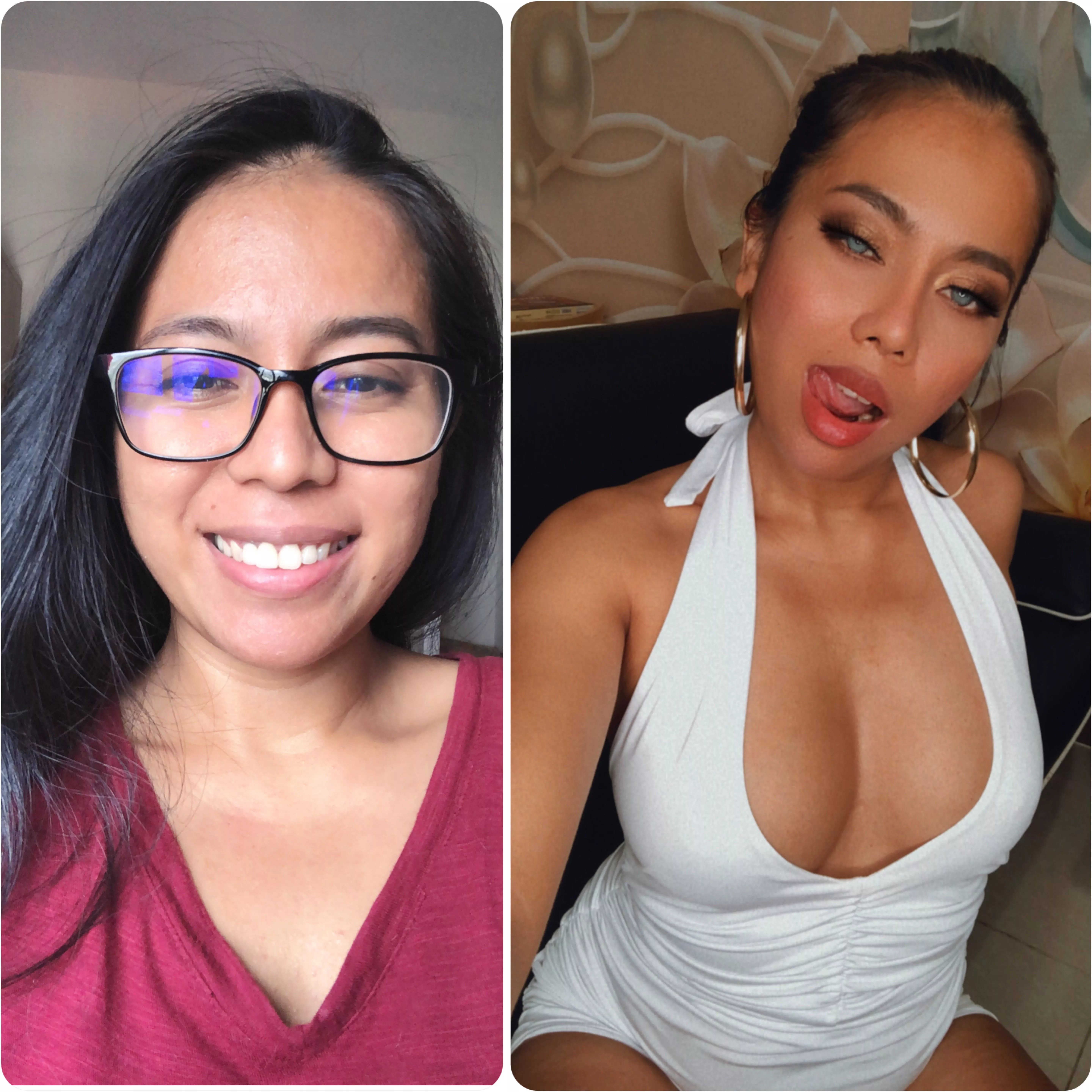 Bimbofication journey: From an innocent, wholesome nerd to a slutty, horny fucktoy. I’ve been transforming not just physically, but also mentally.. I find my vocabulary changing from shyly saying the word ‘vagina’ to moaning ‘my slimy cunt’ out posted by AsiaMorena