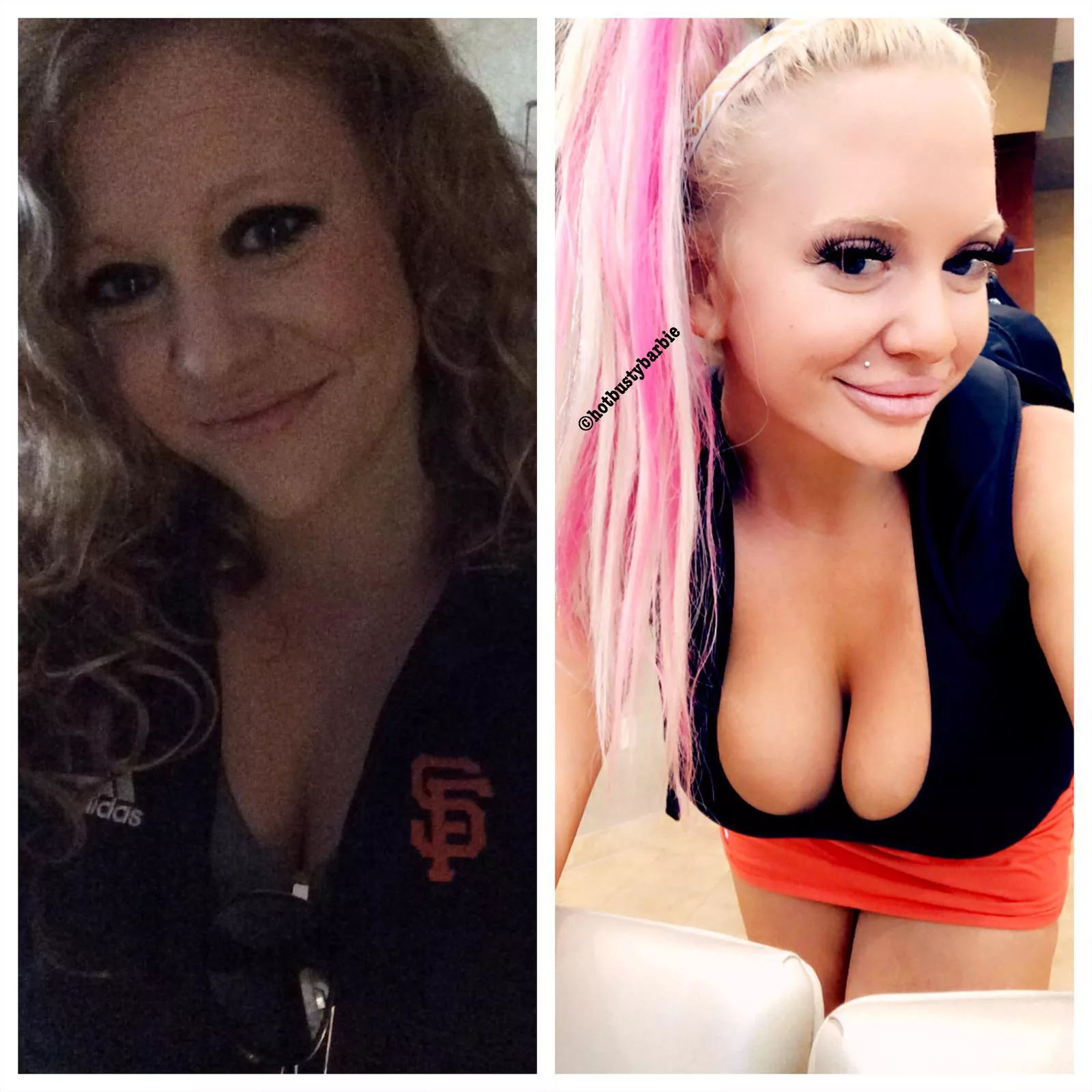 Bimbofied []F before and after posted by compassfesnying