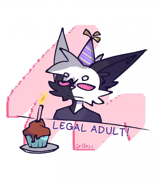 Birthday (art by me) by ManyRatsInHumanSkin