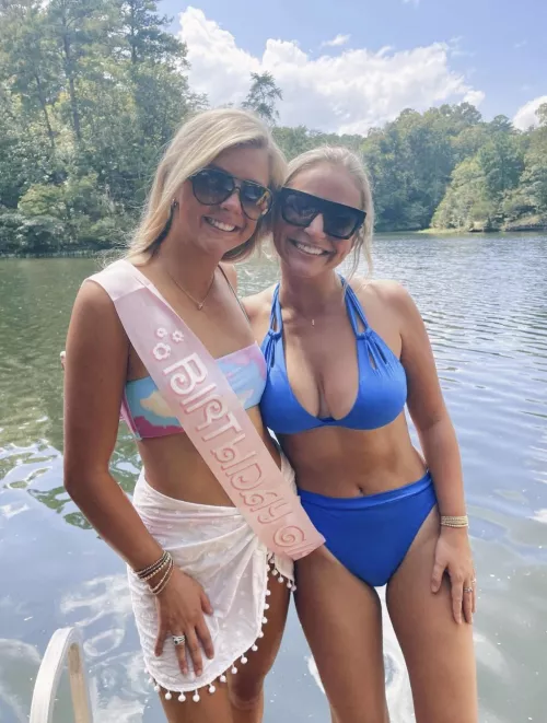 Birthday girl or blue bathing suit by Background_River1201