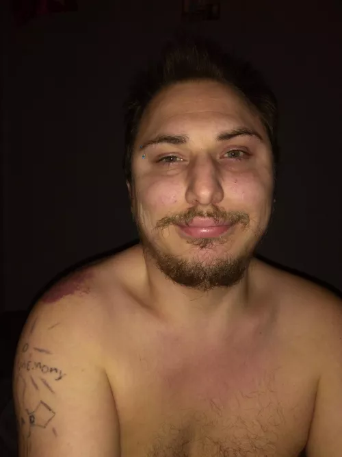 birthday selfie, sorry I'm not the best looking by Glass_Gap_3598