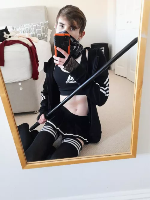 Black and white everything... even the cat 😎 by cherry__boi__