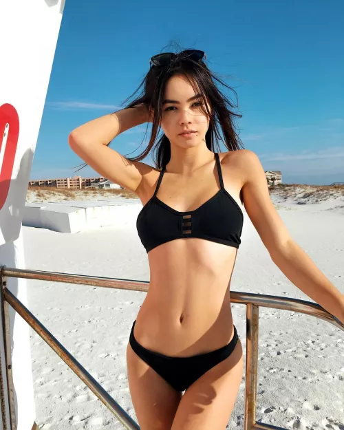 Black bikini, tight body by LayDownYourBurdens