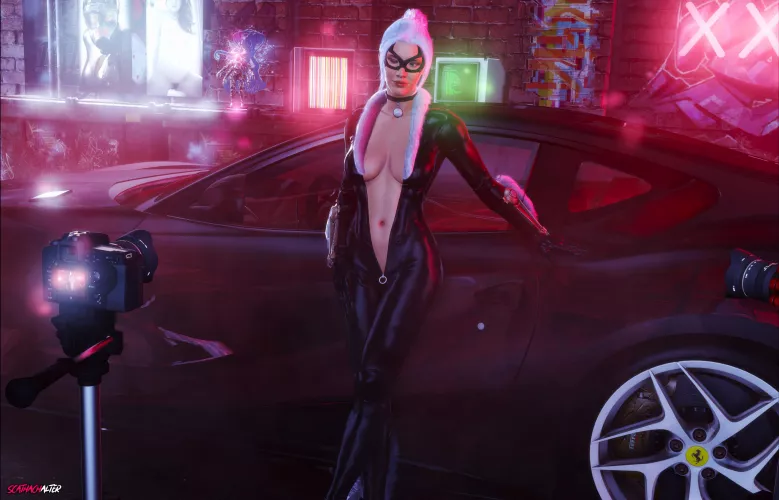 Black Cat - Cyberaesthetic (ScathachAlter) [Marvel/Spider-Man] by ScathachAlter_