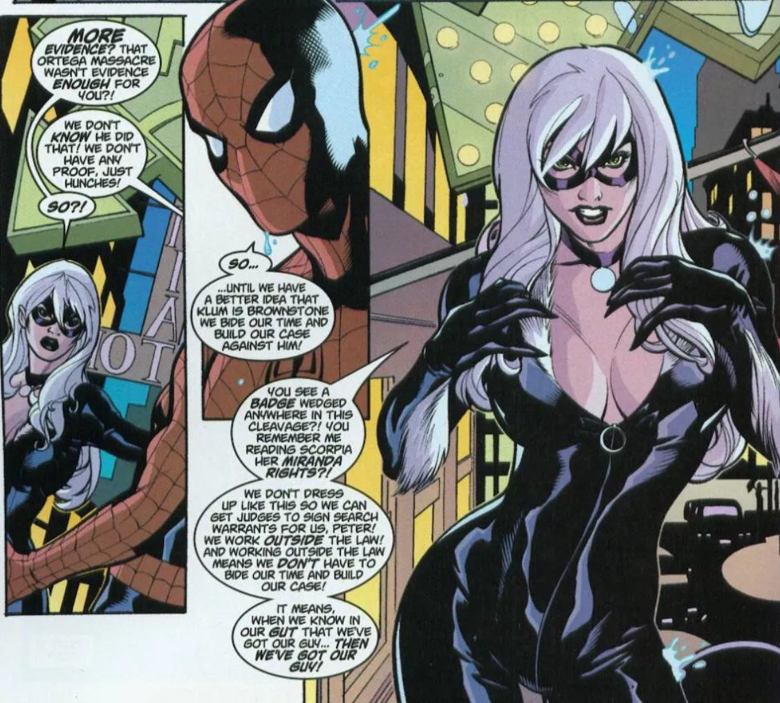 Black Cat doesn’t have a police badge [Spider-Man/Black Cat: The Evil that Men Do #3] posted by Typical_Tax_8881