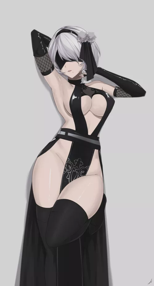 Black dress [Nier: Automata] by xSoulsaber