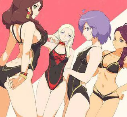 Black Eagle swim party (artist unknown) by Icantthinkofaname567