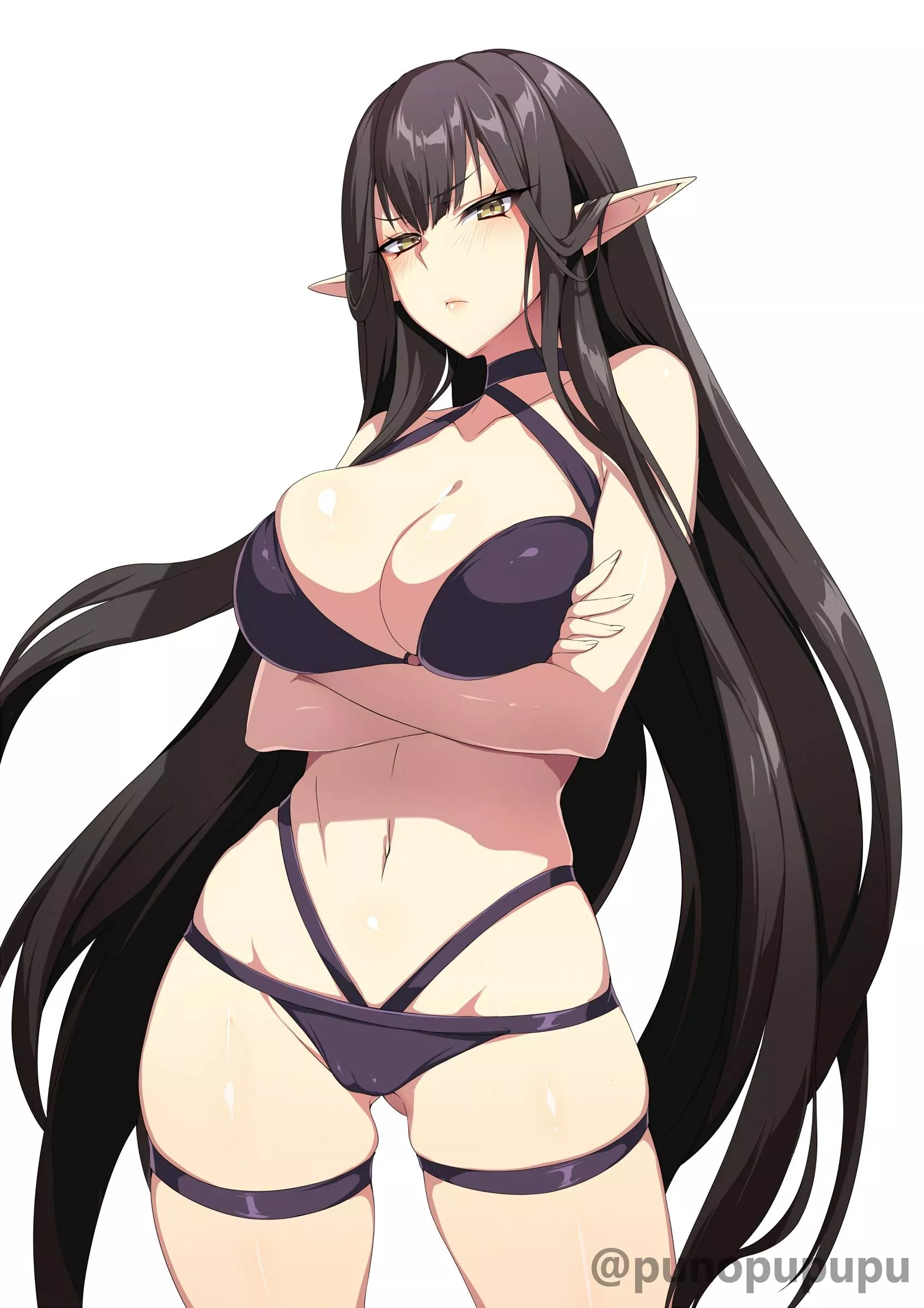 Black haired elf [Fate GO] posted by MSB4Revy