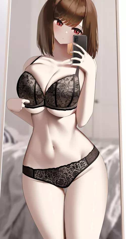 Black lingerie by xSaviour_N