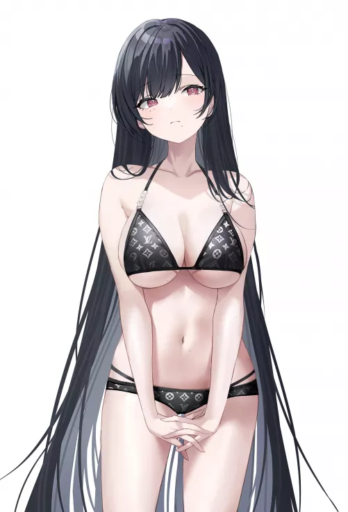 Black swimsuit [Artist's Original] by x54dc5zx8