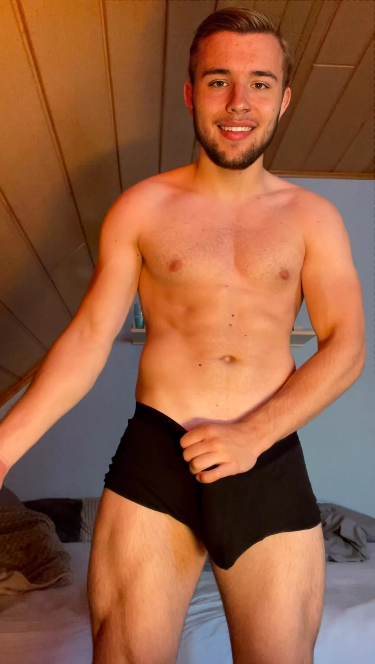 Black underwear posted by blondboyjan