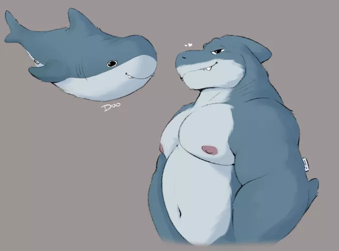 Blahaj (Doo) by TangentYoshi