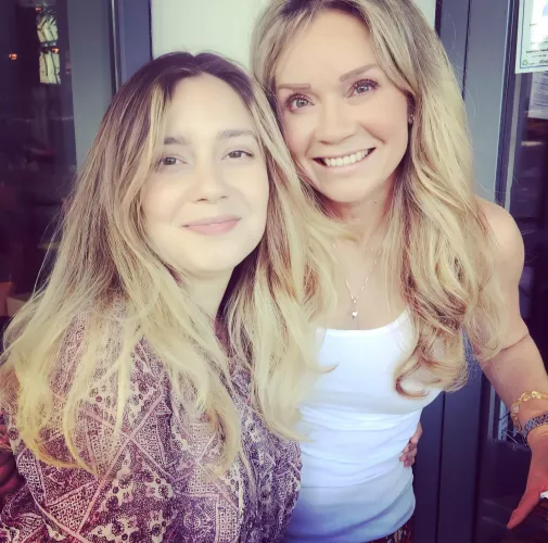 Blonde daughter and Mom by ranchero18cm