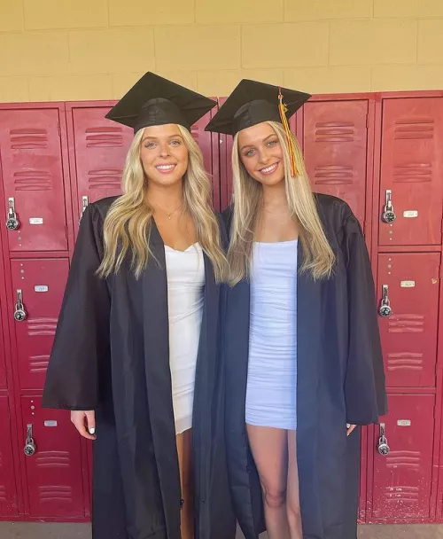 Blonde graduates by orwelljay