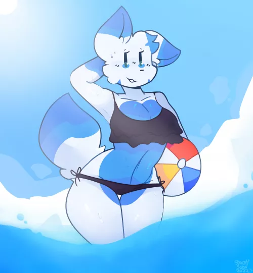 Blu Beach [OC] by SpaceyS0da