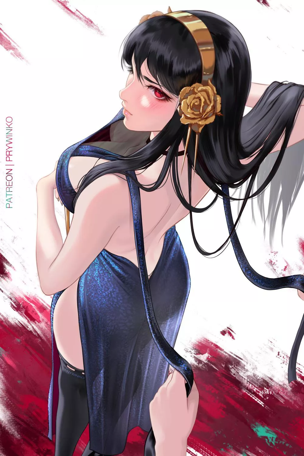 Blue Dress Yor (Prywinko) posted by SecretMystogan