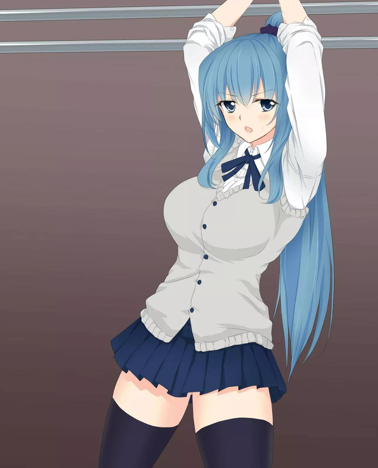 Blue hair posted by Danteli23