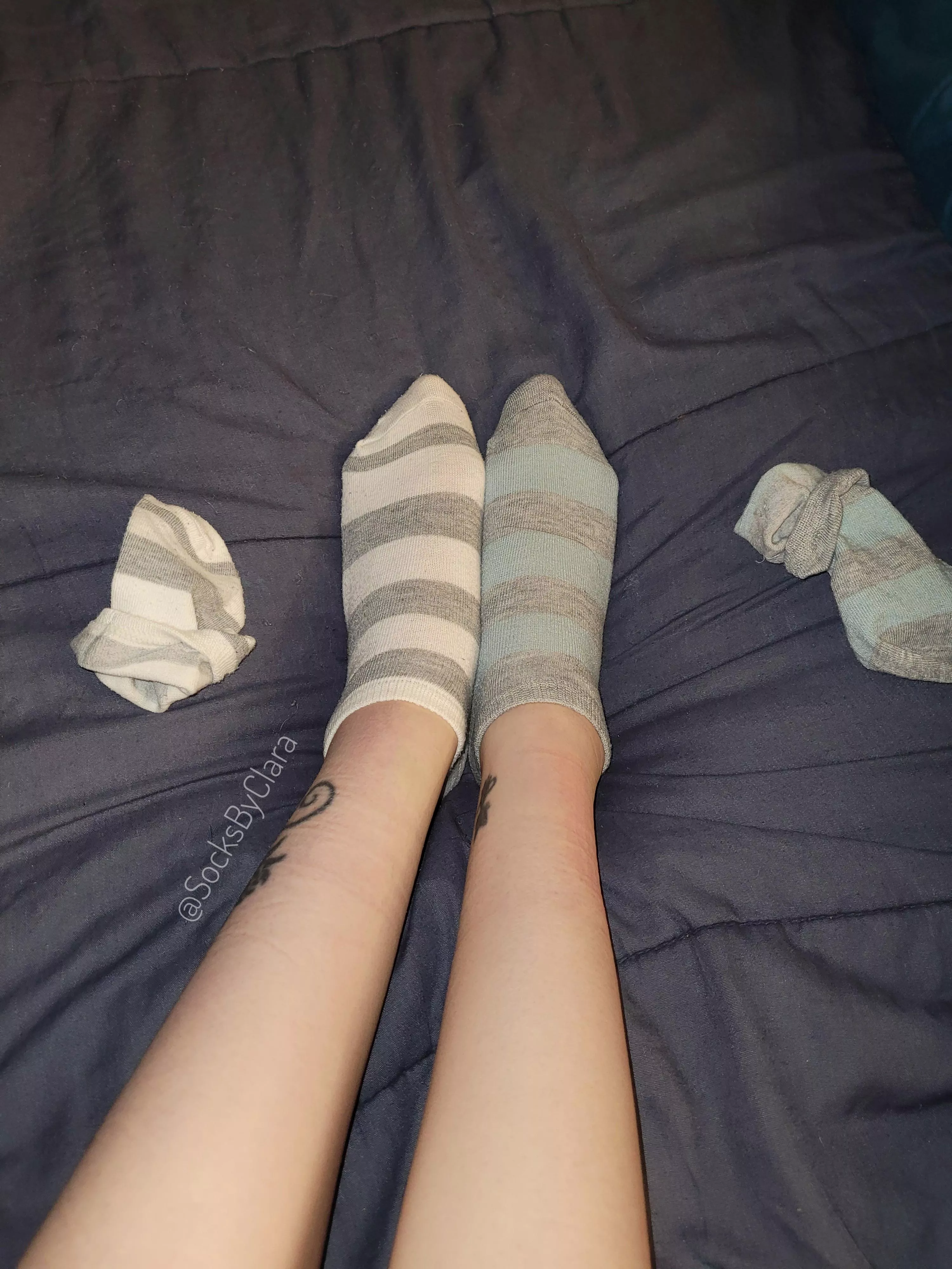 Blue or white...which do you prefer? I can't decide, I like them both! posted by socksbyclara