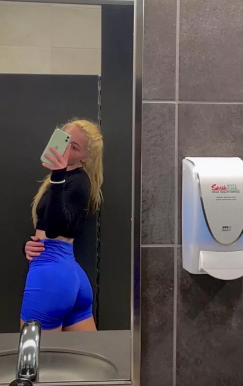 Blue spandex by Weakness-Valuable