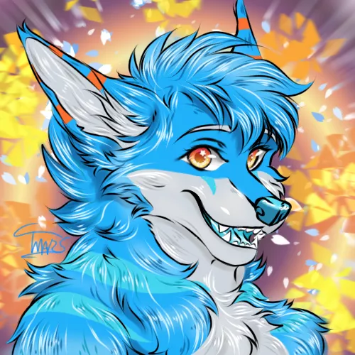 blue Wolf (art by me) by T-mars_arts-6