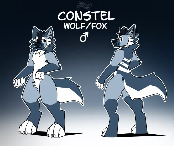 Blue wolf (Character @Constelfolf) (Artist @Ensoguy) by Ensoguy