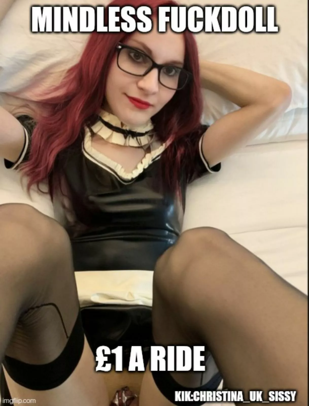 Bob made me some captions and he wants me to share them so I become a websissy. posted by christinauksissy
