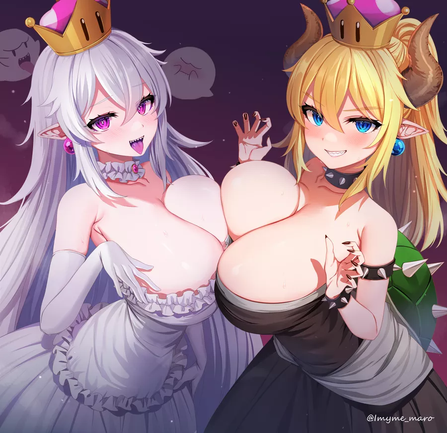 Booette and Bowsette (Imyme_maro) [Mario] posted by Bazaarthrone