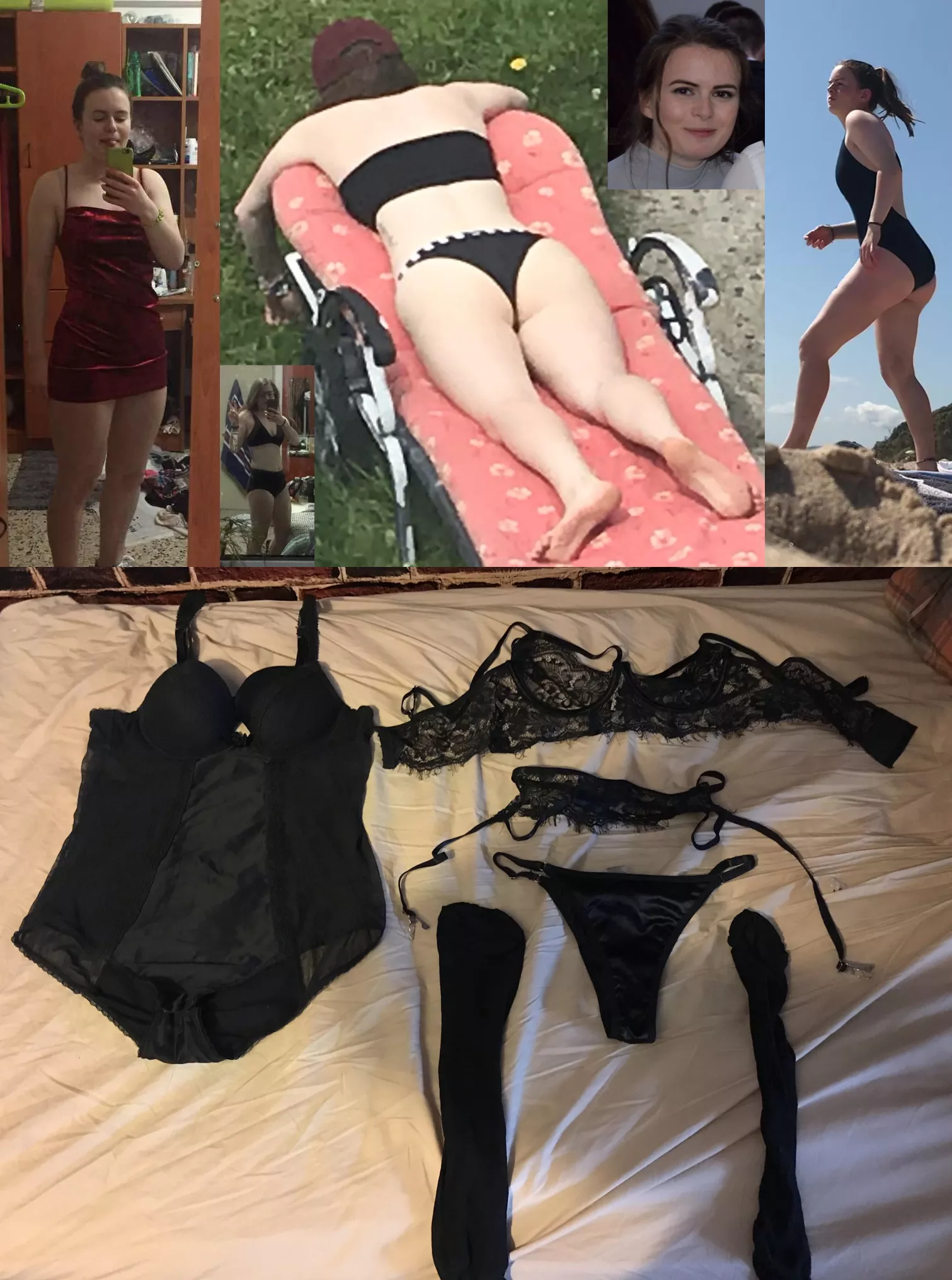 'Borrowed' lingerie from a childhood friend posted by SubmissiveTrapSamus