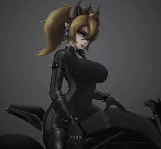 Bowsette Biker (Imp) [Mario] by sequence_string
