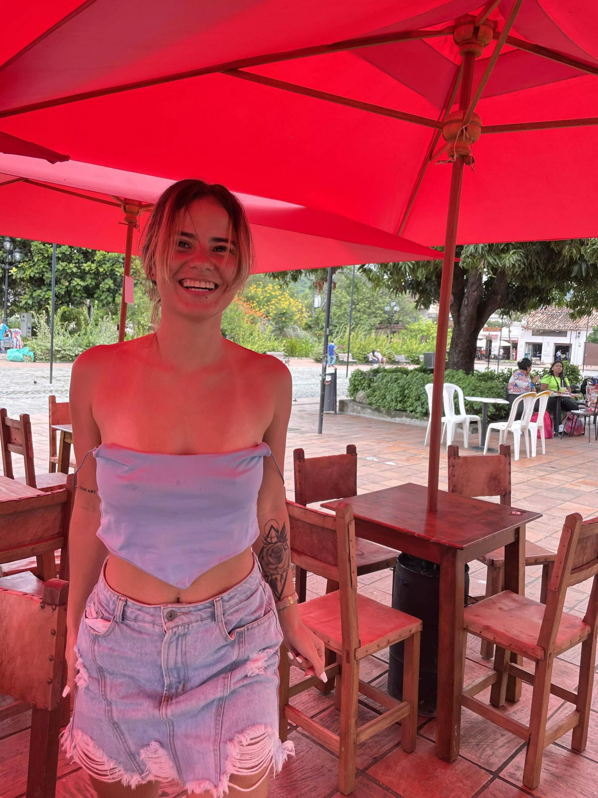 Braless at the Santa Fe today, i definitely got some looks with my tits bouncing almost out of my shirt posted by DeepStatistician4068