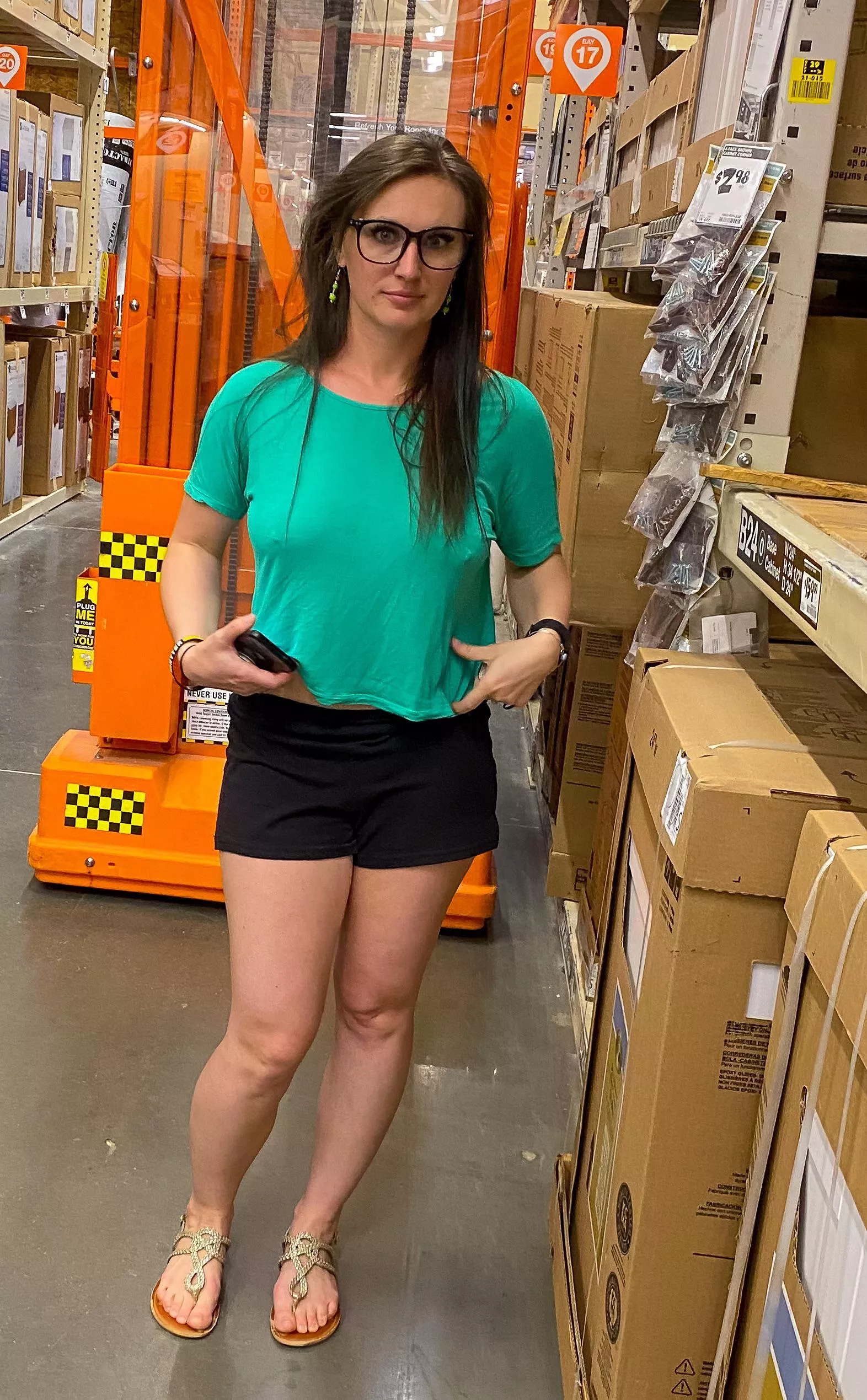 Braless at the store, as usual posted by JinxColorado