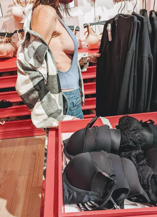 Braless bra shopping 🛍️ by Captain_5
